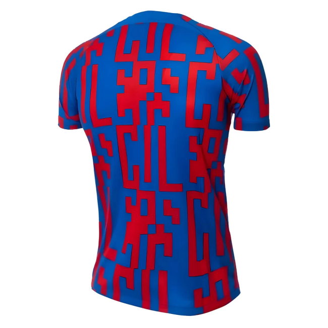2022-2023 Barcelona Pre-Match Training Shirt (Blue) - Ladies (MEMPHIS 14)-SoccerKits Hub | Buy Soccer Jerseys Online